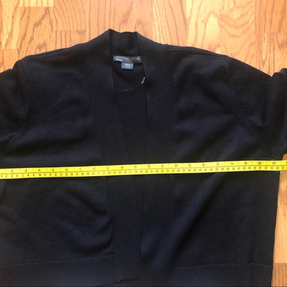 Black Shrug short sweater cardigan open front - Picture 4 of 5